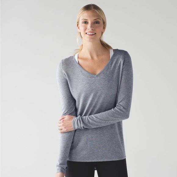 lululemon athletica Sweaters - Lululemon Yin Time Long Sleeve in Heathered Grey